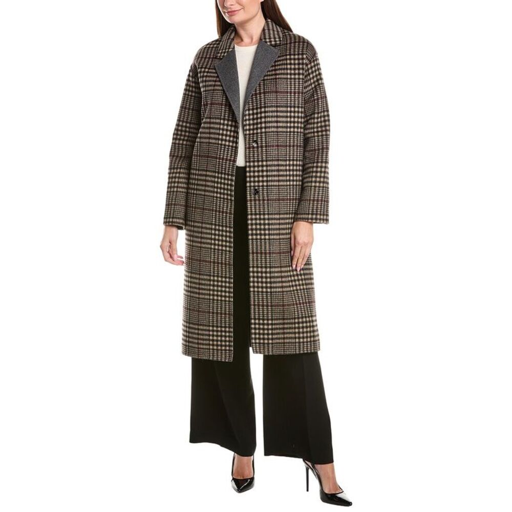Joseph Ribkoff Womens  Wool-Blend Coat, Brown